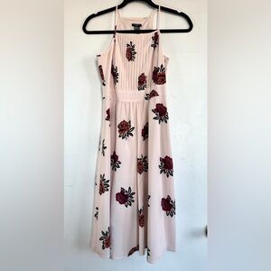 Sleeveless Floral Pink Dress (0P)